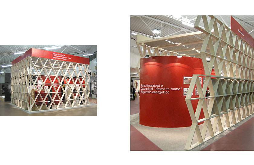 Studio padiglione per la fiera costruire a Longarone